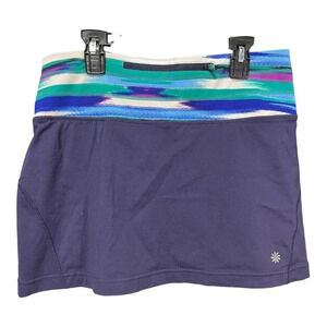 Athleta‎ Navy Airbrush Relay Skort Womens Size S Coolmax Stretch Tennis